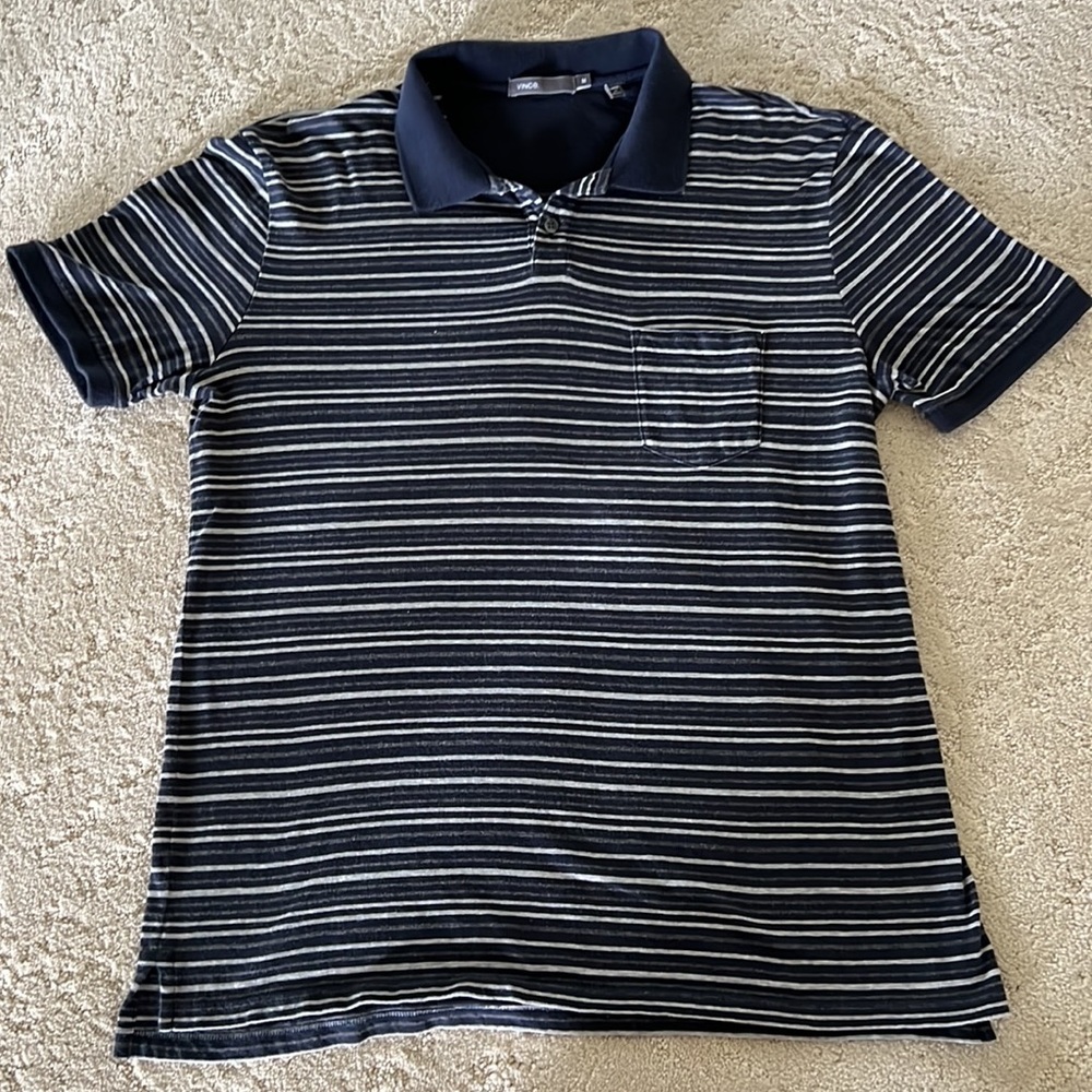Vince short sleeve 100% cotton knit shirt